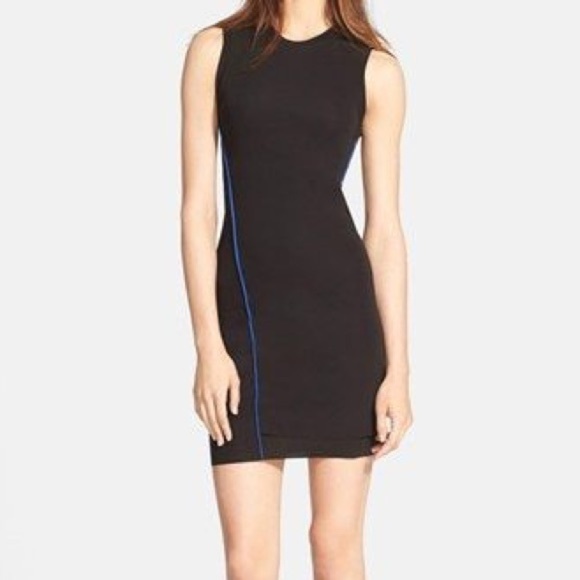 T by Alexander Wang Black Jersey Dress - Picture 1 of 4